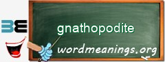 WordMeaning blackboard for gnathopodite